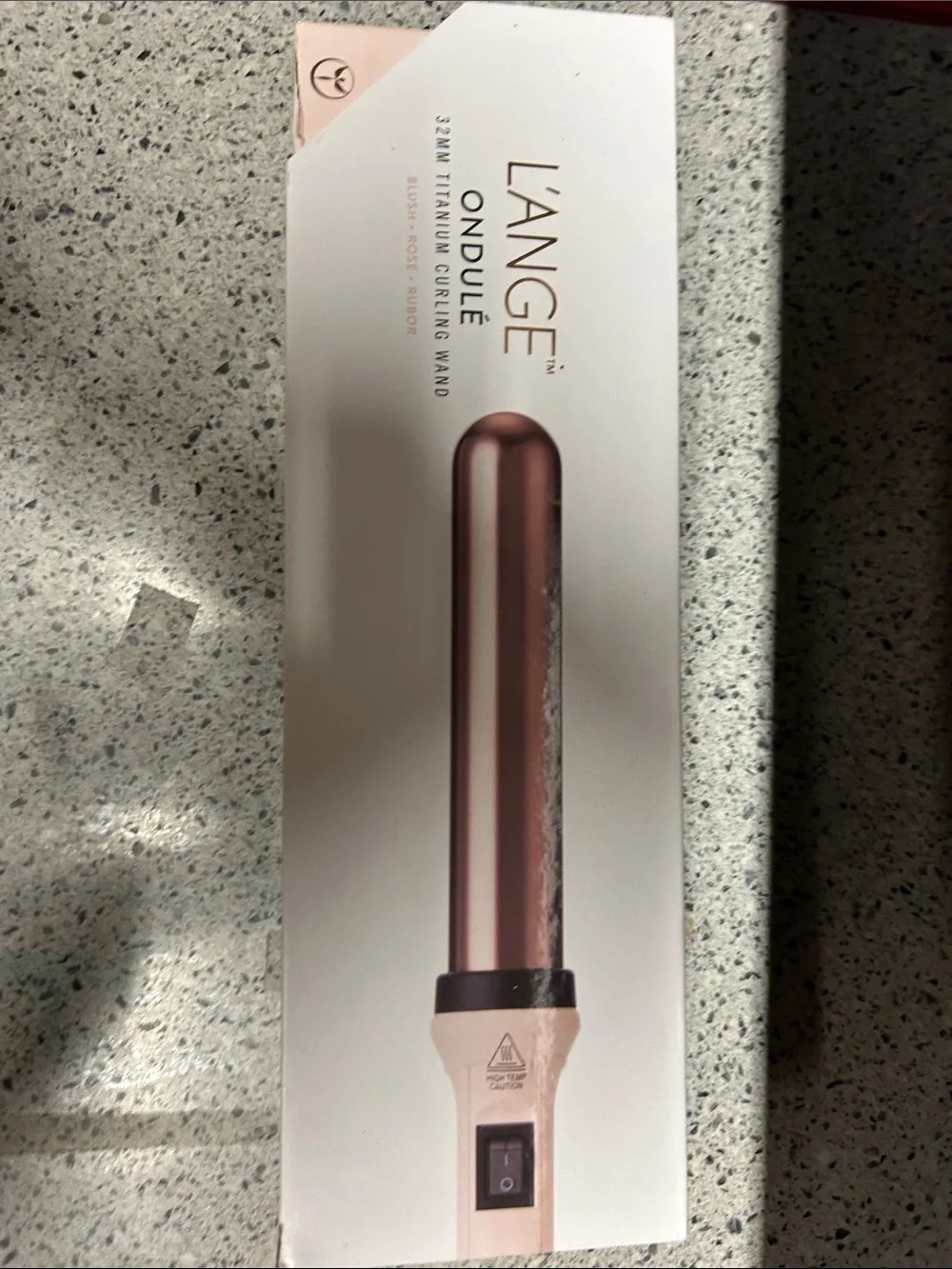 L'ANGE Rose Gold and Black 32mm Titanium Curling Wand